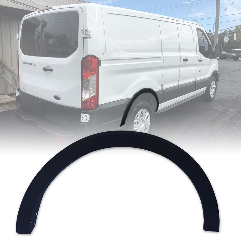 Spwrney Rear Right Fender Flare for Transit 150 250 350 2015-2023, Wheel Arch Molding Trim Splash Guard Accessories, Replace OEM # CK4Z61280K96AC, FO1791121, Passenger Side, 1PC - Image 1